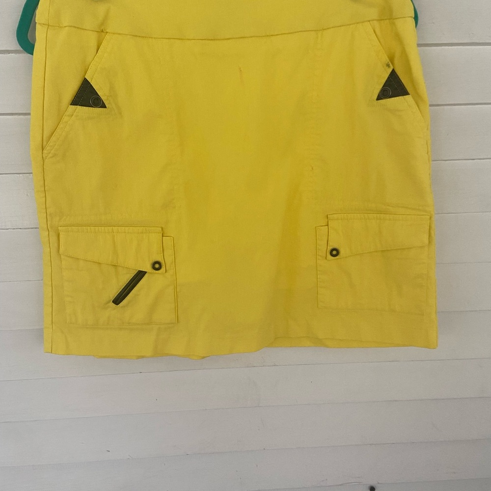 Jamie Sadock golf skort bright yellow size 8